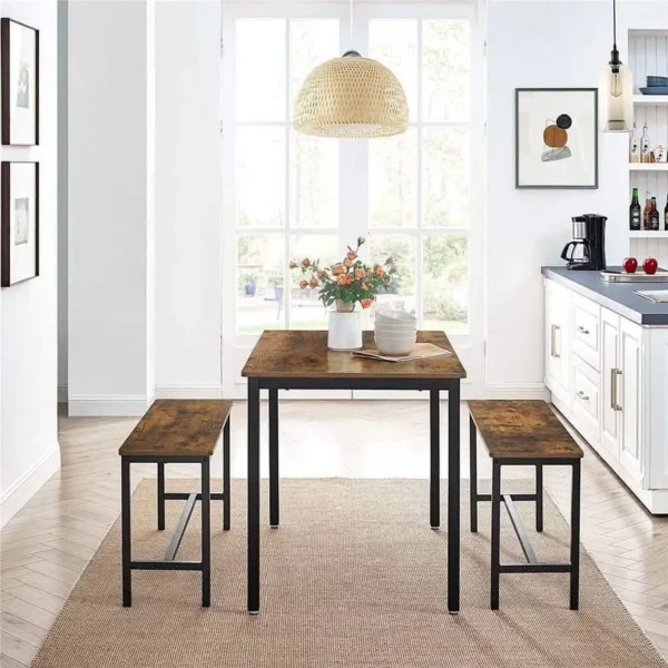 طقم سفرة معدن 110*70*75 سم-Dinging table