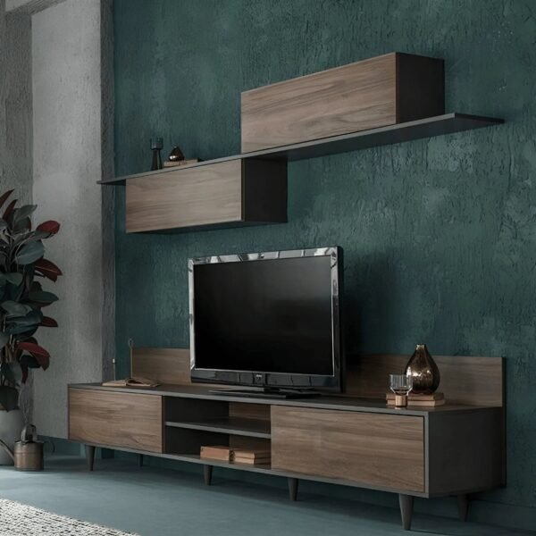 ترابيزة تليفزيون ام دي اف، قطعتين