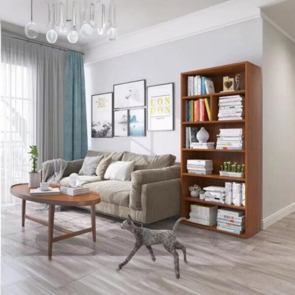 مكتبة ام دي اف بني - 180x60x30 سم