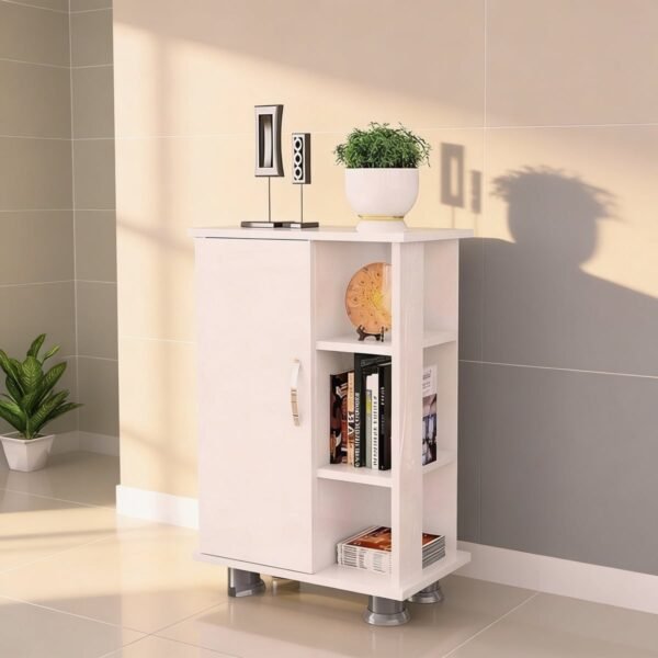 ركنة قهوة خشب حبيبي أبيض - 91 × 35 × 60 سم