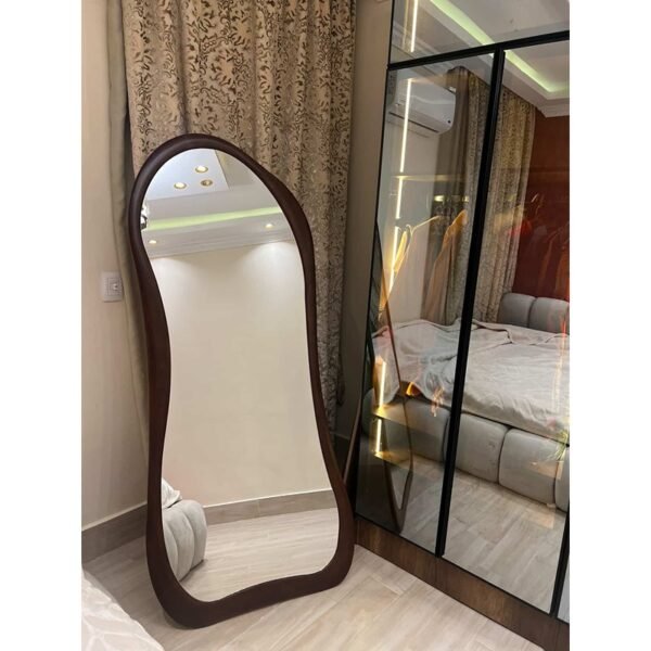 مراية ستاند، 80 × 180 سم، بني داكن