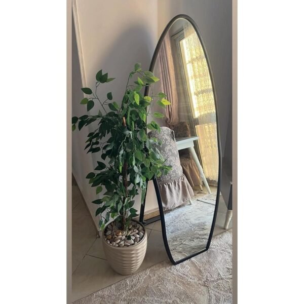 مراية ستاند، 60 × 165 سم، أسود