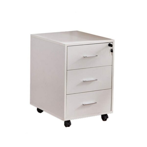 وحدة ادراج مكتب دي اف أبيض - 50×50×40 سم